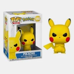 Best Pirce 🌟 Μινιατούρες Funko Pop! Games: Pokemon - Pikachu (Grumpy) -598 MULTI 🥰
