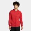 Τοπ 10 🔥 Ζακέτες Jordan Air Dri-FIT Fleece Ανδρική Ζακέτα GYM RED/BLACK 🌟