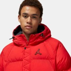 Best Pirce ✨ Μπουφάν Jordan Essential Ανδρικό Μπουφάν FIRE RED/BLACK/BLACK ✔️ -Jordan Κατάστημα jordan essential 2