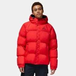 Jordan Κατάστημα 37 Best Pirce ✨ Μπουφάν Jordan Essential Ανδρικό Μπουφάν FIRE RED/BLACK/BLACK ✔️