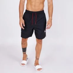 Εξοδος 🌟 Μαγιό Jordan Men's 7" Jumpman Ανδρικό Σορτς Μαγιό BLACK/GYM RED/WHITE 😀