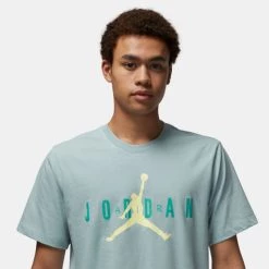 Κουπόνι 🛒 T-Shirts | Μπλούζα κοντό μανίκι Jordan Wordmark Ανδρικό T-shirt OCEAN CUBE/WASHED TEAL/CITRON TINT 🤩 -Jordan Κατάστημα jordan m j air wm tee 2