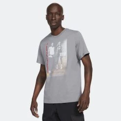 Best Pirce ⭐ T-Shirts | Μπλούζα κοντό μανίκι Jordan AJ3 Ανδρικό T-shirt SMOKE GREY 🤩
