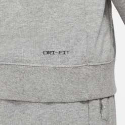 Flash Sale 🔥 Μπλούζες με Κουκούλα Jordan Dri-FIT Air Ανδρική Μπλούζα με Κουκούλα CARBON HEATHER/BLACK ✨ -Jordan Κατάστημα jordan m j df air flc po hoodie 10