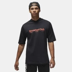 Καλύτερη πώληση 🛒 Μπλούζες με Κουκούλα Jordan Dri-FIT Sport BC Ανδρική Μπλούζα με Κουκούλα BLACK/TAXI 🥰