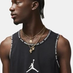 Φτηνός 😉 Αμάνικα T-shirts Jordan Dri-FIT Graphic Ανδρικό Αμάνικο T-shirt BLACK/WHITE/WHITE 🔔 -Jordan Κατάστημα jordan m j df sprt bc gfx tank 8