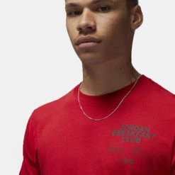 ΧΟΝΔΡΙΚΟ ΕΜΠΟΡΙΟ 😍 T-Shirts | Μπλούζα κοντό μανίκι Jordan Dri-FIT Sport BC Ανδρικό T-Shirt GYM RED/BLACK ⭐ -Jordan Κατάστημα jordan m j df sprt bc ss gx crew 5