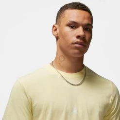 Προϋπολογισμός 🔥 T-Shirts | Μπλούζα κοντό μανίκι Jordan Essentials Flight 23 Ανδρικό T-Shirt CITRON TINT/WHITE ✔️ -Jordan Κατάστημα jordan m j ess flight23 gx ss crew 2