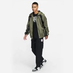ΧΟΝΔΡΙΚΟ ΕΜΠΟΡΙΟ 🧨 Αντιανεμικά Μπουφάν Jordan Essentials Ανδρικό Αντιανεμικό Μπουφάν MEDIUM OLIVE/BLACK ⌛ -Jordan Κατάστημα jordan m j ess woven jacket 5