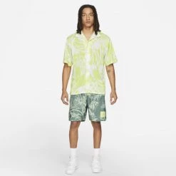 Προώθηση 🔔 Κοντομάνικα Πουκάμισα Jordan Flight Ανδρικό Πουκάμισο Limelight 🎉 -Jordan Κατάστημα jordan m j flt aop ss btn dwn 4