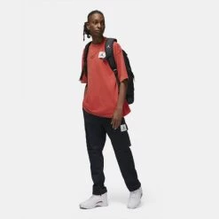 Εξοδος 🧨 T-Shirts | Μπλούζα κοντό μανίκι Jordan Flight Essentials Ανδρικό T-Shirt FIRE RED 😀 -Jordan Κατάστημα jordan m j flt ess wsh ovsz ss crw 4