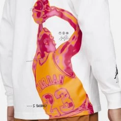 ΧΟΝΔΡΙΚΟ ΕΜΠΟΡΙΟ 🌟 Φούτερ Jordan Jumpman Ανδρική Μπλούζα Φούτερ WHITE 🔥 -Jordan Κατάστημα jordan m j jmpmn stmt 85 ls crew 4