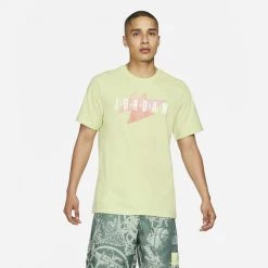 Πολύ καλή προσφορά 🧨 T-Shirts | Μπλούζα κοντό μανίκι Jordan Jumpman Air Ανδρικό T-Shirt Limelight 👏