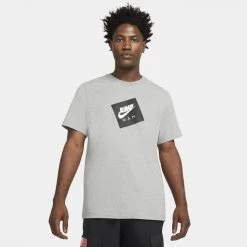 Συμφωνίες 😀 T-Shirts | Μπλούζα κοντό μανίκι Jordan Jumpman Box Ανδρικό T-shirt CARBON HEATHER/BLACK 👏