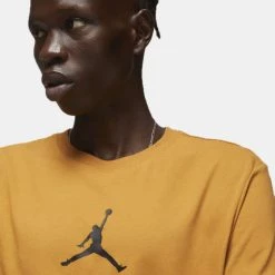 Εκπτωση 🤩 T-Shirts | Μπλούζα κοντό μανίκι Jordan Jumpman Air Ανδρικό T-Shirt CHUTNEY/BLACK 🎁 -Jordan Κατάστημα jordan m j jumpman df ss crew 2