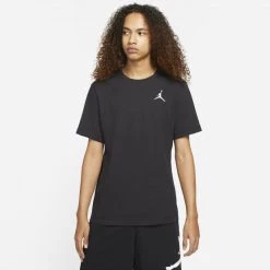 Αγορά ⌛ T-Shirts | Μπλούζα κοντό μανίκι Jordan Jumpman Embroidered Ανδρικό T-Shirt BLACK/WHITE ✔️