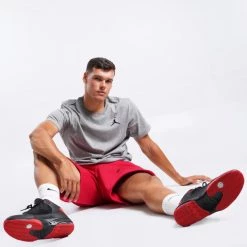 Πολύ καλή προσφορά 🌟 T-Shirts | Μπλούζα κοντό μανίκι Jordan Jumpman Embroidered Ανδρικό T-Shirt CARBON HEATHER/BLACK 👍 -Jordan Κατάστημα jordan m j jumpman emb ss crew 9