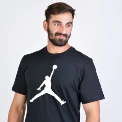 Κουπόνι 🛒 T-Shirts | Μπλούζα κοντό μανίκι Jordan Jumpman Ανδρικό T-Shirt BLACK/WHITE ❤️ -Jordan Κατάστημα jordan m j jumpman ss crew 19