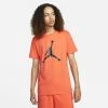 Best Pirce 🎁 T-Shirts | Μπλούζα κοντό μανίκι Jordan Jumpman Ανδρικό T-Shirt Orange/Black 😀