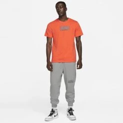 Best Pirce 🌟 T-Shirts | Μπλούζα κοντό μανίκι Jordan Sport DNA Crew 2 Ανδρικό T-shirt ORANGE/IRON GREY ⌛ -Jordan Κατάστημα jordan m j sprt dna ss crew 2 4