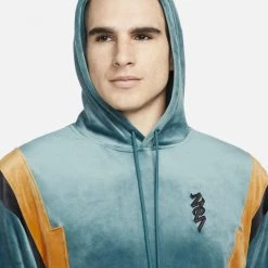 Flash Sale 🎁 Μπλούζες με Κουκούλα Jordan Zion Ανδρική Μπλούζα με Κουκούλα DARK TEAL GREEN/LIGHT CURRY/BLACK/BLACK 🌟 -Jordan Κατάστημα jordan m j zion track suit top 2